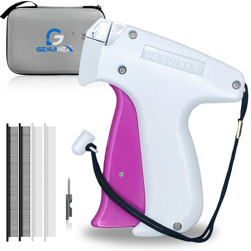 GENUINEX Stitch Gun for Clothes – A Complete Kit with 3000 Fasteners, 2 Needles & EVA Carrying Case. Handheld Tagging Gun for Clothing & Fabric-Friendly Stitchy Stitch Gun for Hemming, Quilting & Quick Repairs - Image 1